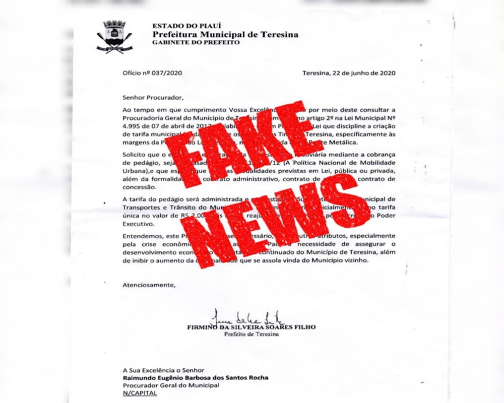 Informação falsa