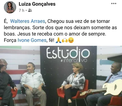 Walteres Arrares morreu aos 66 anos
