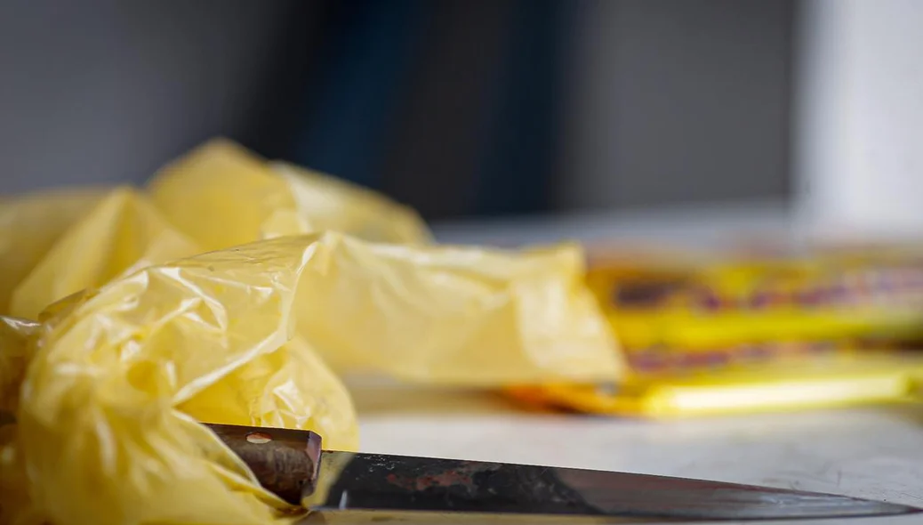 Materiais apreendidos com o acusado