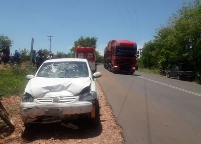 Acidente na BR 135 em Cristalândia