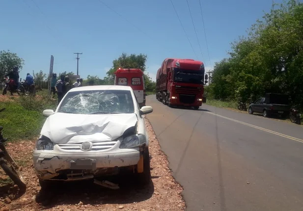 Acidente na BR 135 em Cristalândia