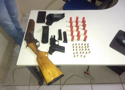 Objetos encontrados pela PM
