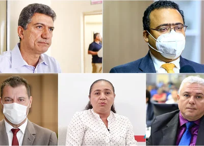 Caio Bucar, Dr. Lázaro, Joaquim do Arroz, Cida Santiago e Fábio Dourado