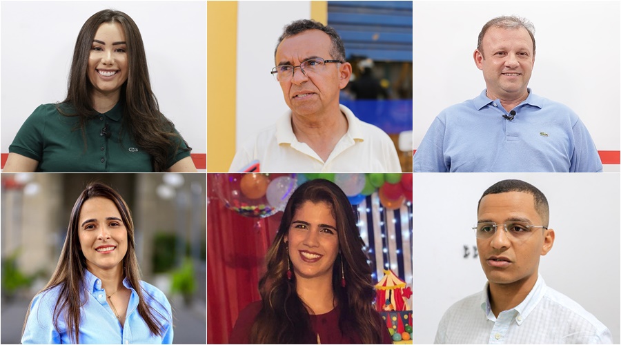 Fernanda Gomes; Paulo Lopes; Dr. Leonardo Eulálio; Elzuíla Calisto; Thanandra Sarapatinhas; e Ismael Silva