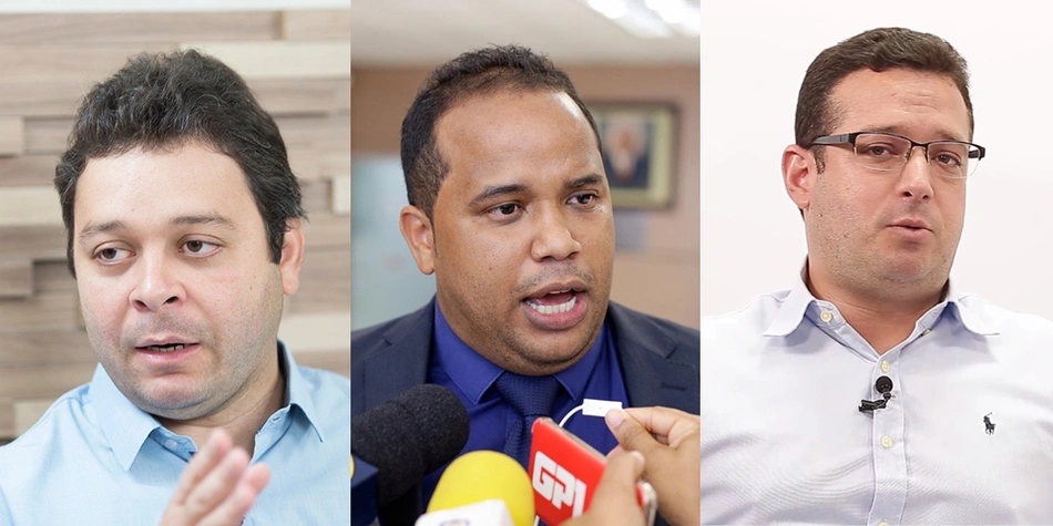 Evandro Hidd, Enzo Samuel e Alan Brandão