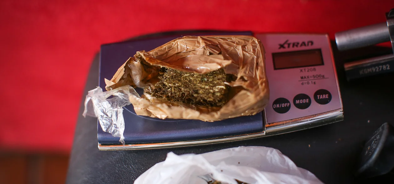 Droga apreendida pela polícia 
