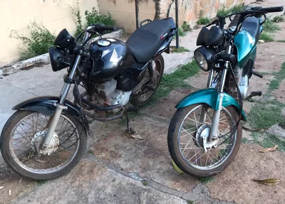 Motocicletas apreendidas pela Polícia Civil de Esperantina.