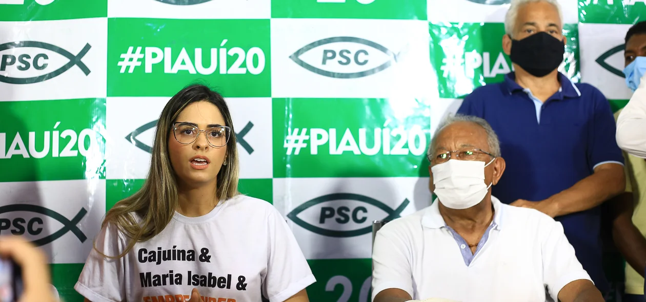 Gessy Fonseca ao lado do candidato Dr. Pessoa