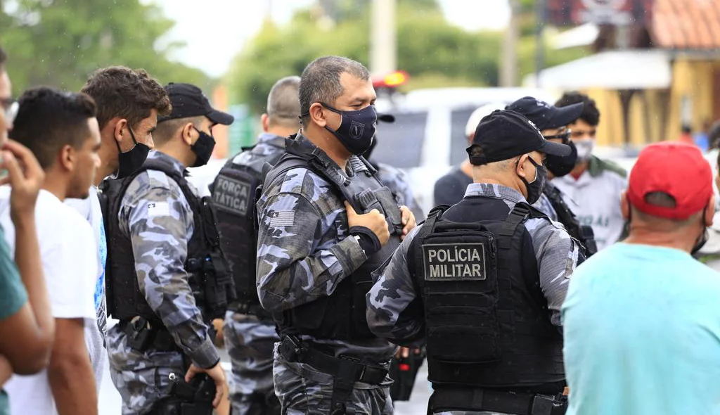A PM foi ao local do acidente no Parque Mão Santa