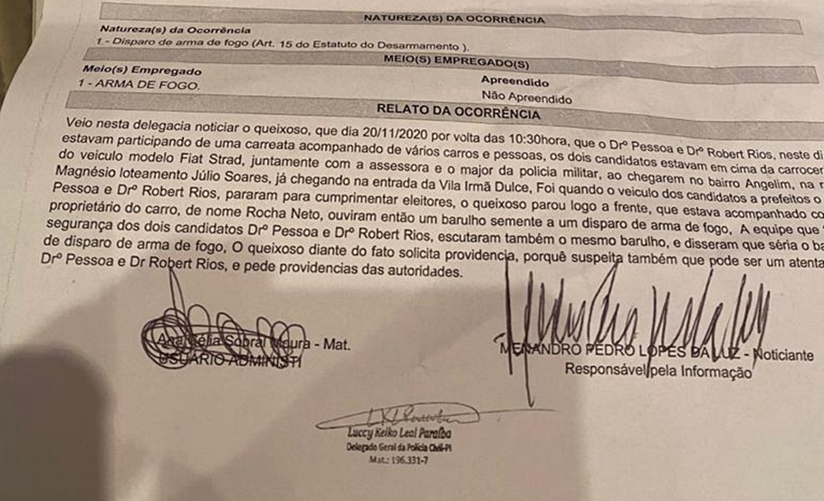 Boletim de ocorrência