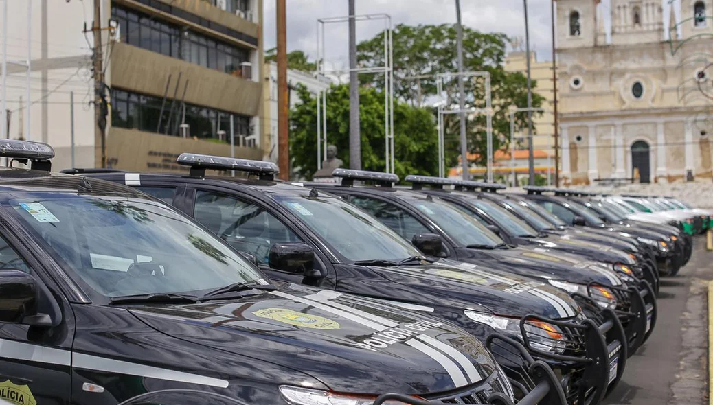 Viaturas entregues para a Polícia Civil