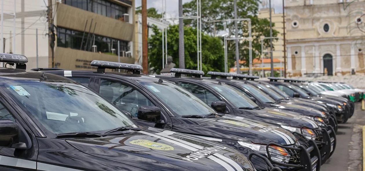 Viaturas entregues para a Polícia Civil