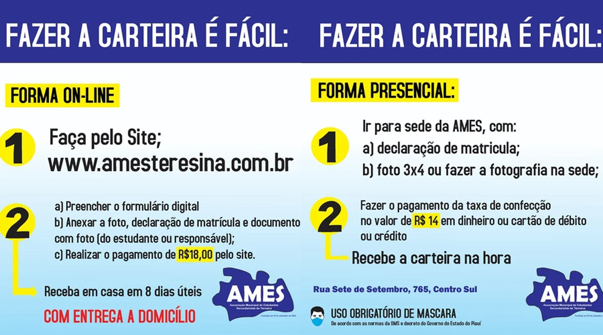 Carteira de estudante: saiba como solicitar o documento em Teresina e  garantir benefícios, Piauí