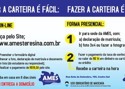 A solicitação da carteira estudantil pode ser feita pelo site da Associação e presencialmente na sede