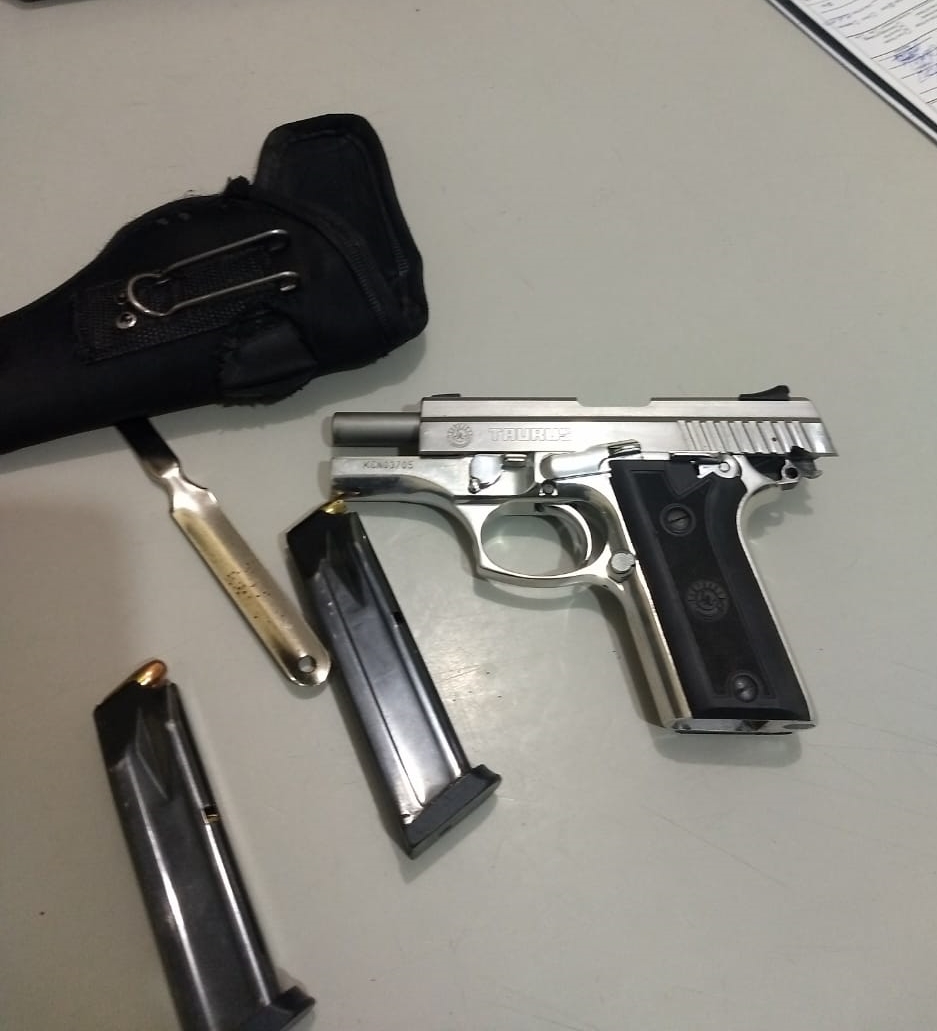 Arma de fogo apreendida pela Polícia Militar