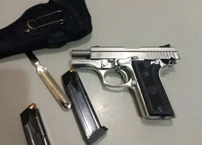 Arma de fogo apreendida pela Polícia Militar