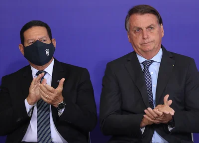 Hamilton Mourão e Jair Bolsonaro