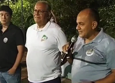 Kleber Montezuma ao lado de Neto do Angelim