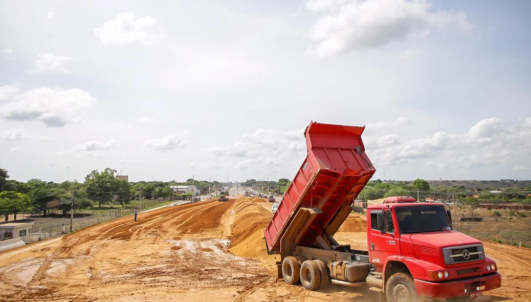 Ampliação do acesso ao viaduto localizado a entrada do Porto Alegre, na BR 316