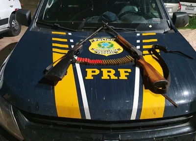 Armas apreendidas em Bom Jesus
