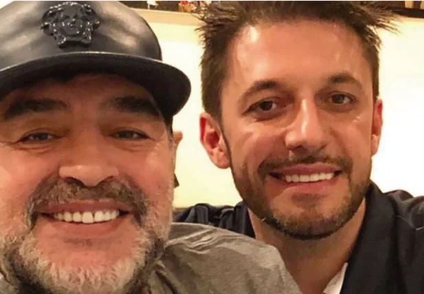 Maradona e advogado Matias Morla 