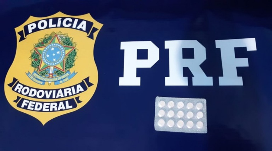 Comprimidos de rebite apreendidos na BR 135