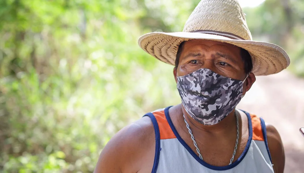 Antônio Luiz, morador da localidade