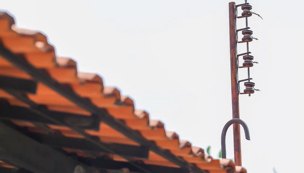 Estruturas sem fios de energia elétrica