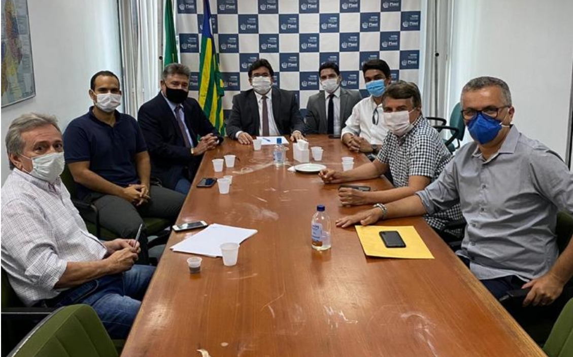 Fonteles recebeu em seu gabinete o deputado João Mádison e demais lideranças