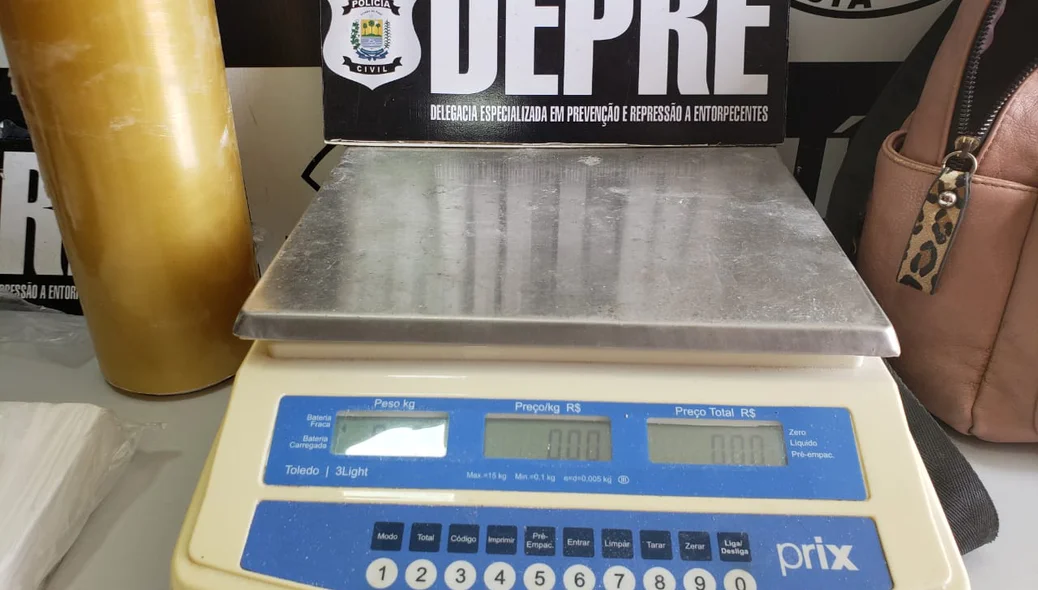 Balança de precisão apreendida pela DEPRE