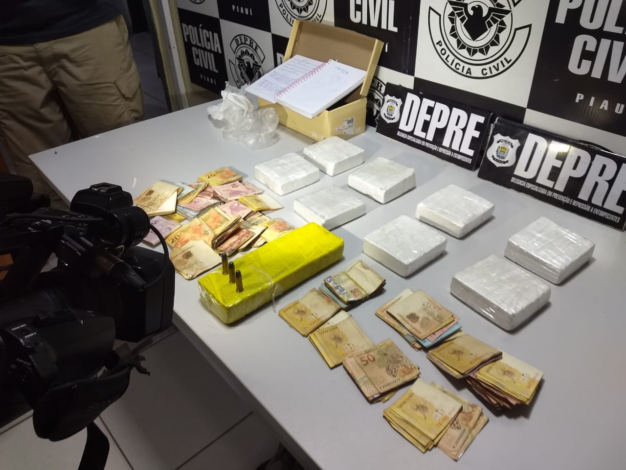 Cocaína apreendida na zona sul de Teresina