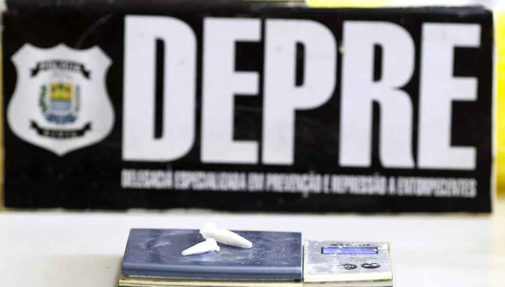 Cocaína apreendida pela DEPRE em operação