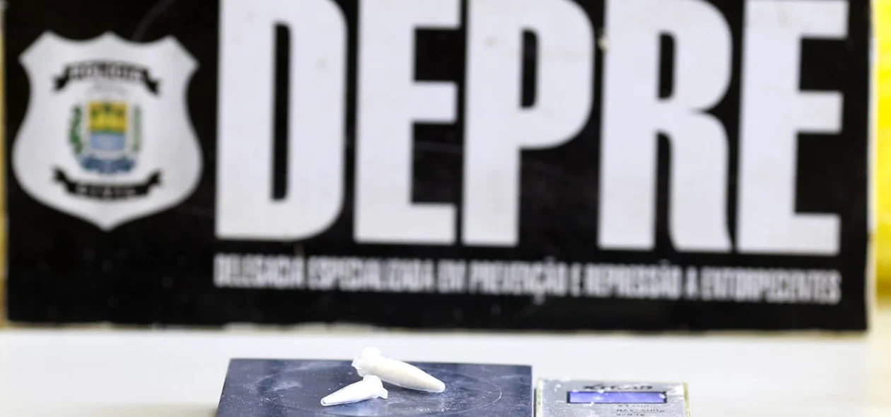 Cocaína apreendida pela DEPRE em operação