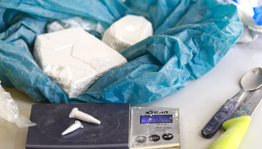 Cocaína apreendida pela DEPRE