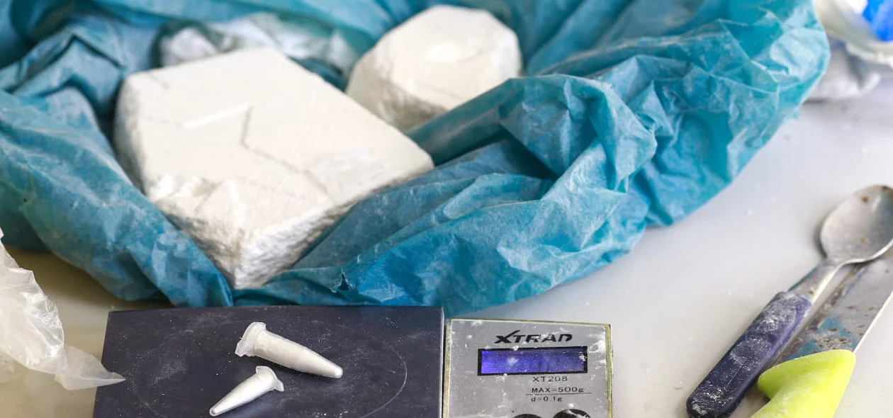 Cocaína apreendida pela DEPRE