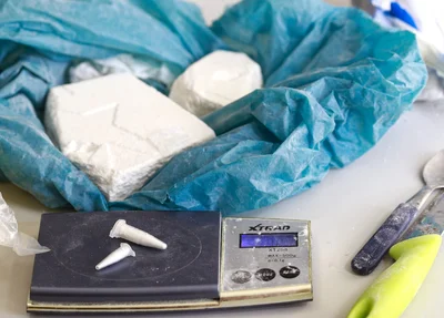 Cocaína apreendida pela DEPRE