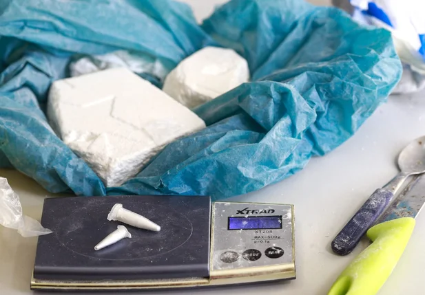 Cocaína apreendida pela DEPRE