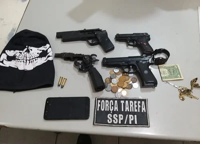 Material apreendido pela Força Tarefa