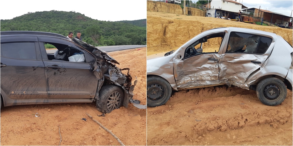 Carros envolvidos no acidente