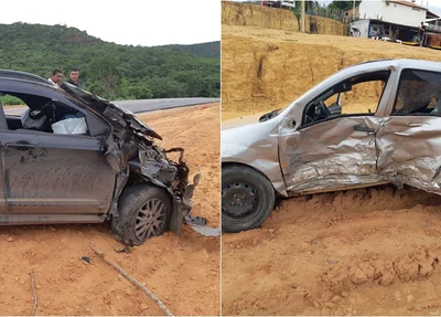 Carros envolvidos no acidente