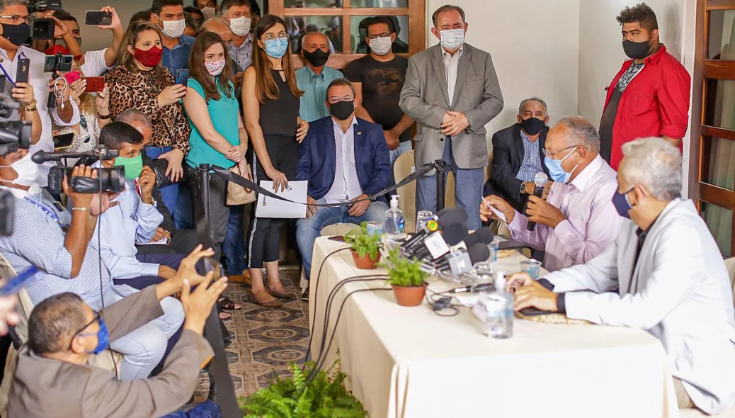 Coletiva para anunciar o secretariado de Dr. Pessoa 