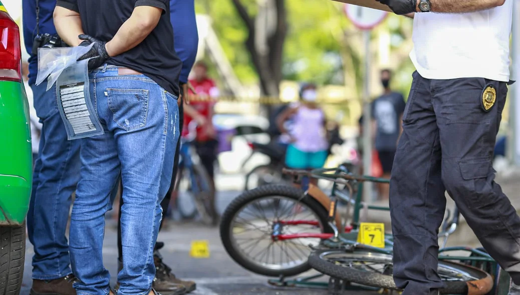 Bicicleta da vítima
