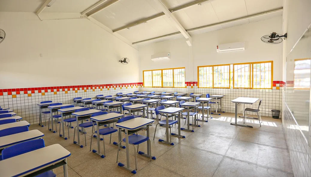 Sala de aula da escola