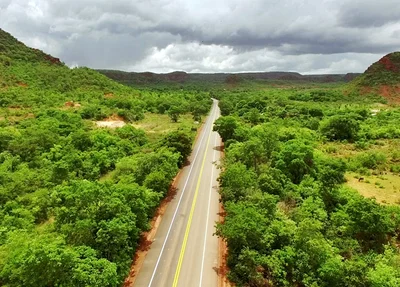 BR 135 no Sul do Piauí