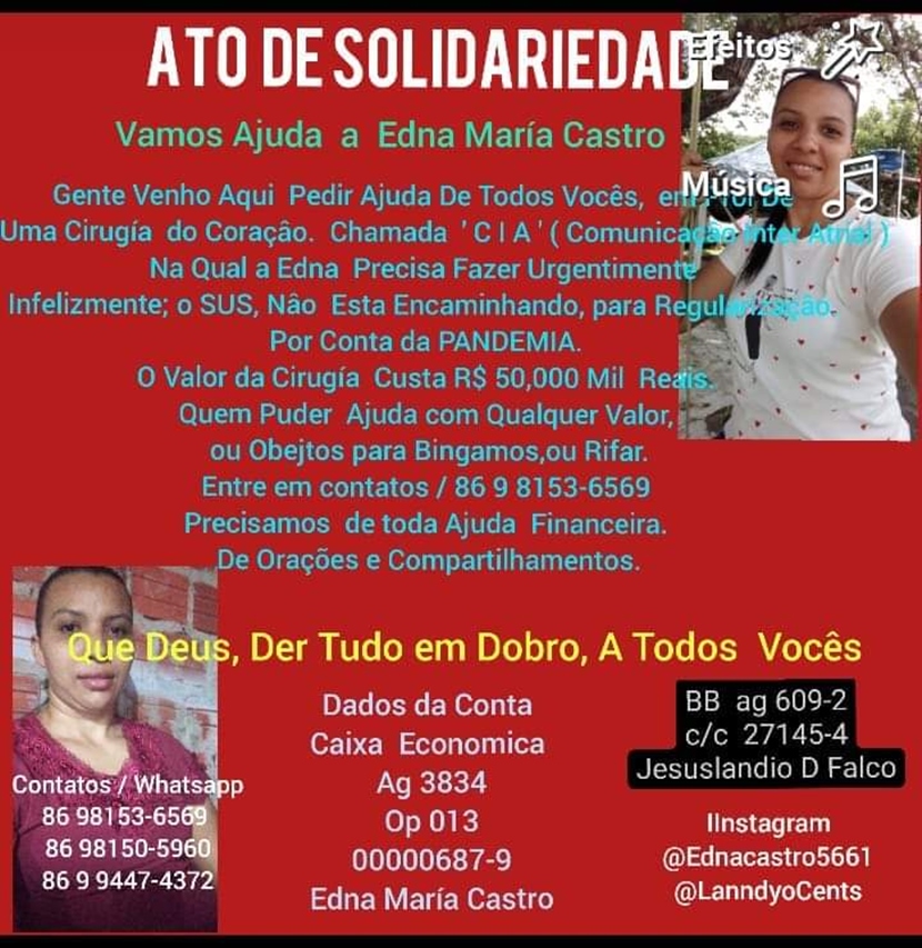 Formas de ajudar Edna