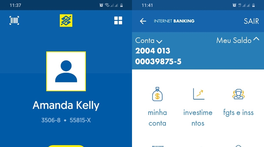Contas do Banco do Brasil e da Caixa Econômica para doações