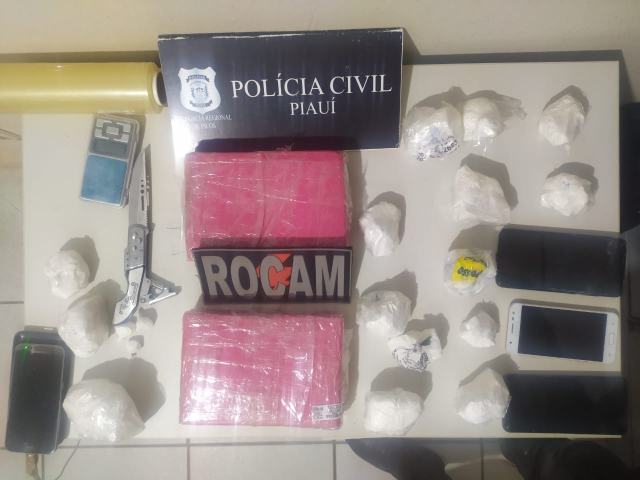 Drogas apreendidas em Picos