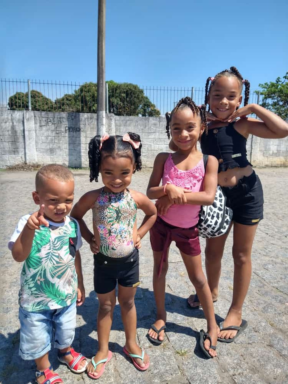 Enzo Gabriel, Brunna Vitória, Kemilly Sophya e Phandora (da esq. para a direita) estão entre as vítimas do acidente