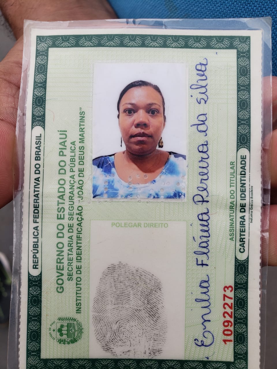 Enília Flávia Pereira da Silva, vítima do acidente 