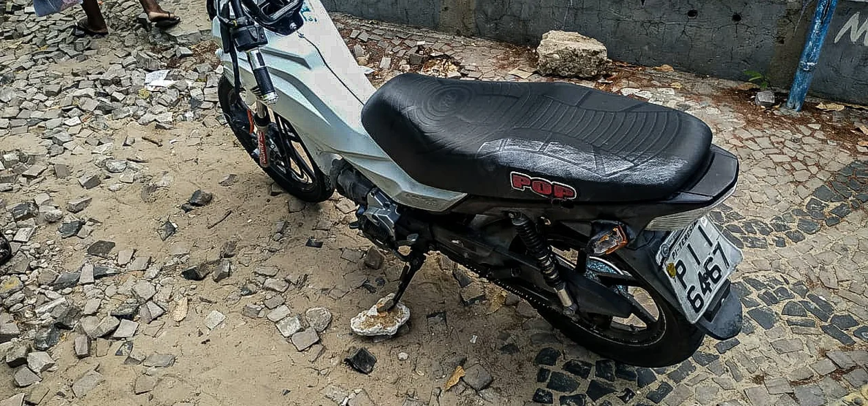 Motocicleta da vítima